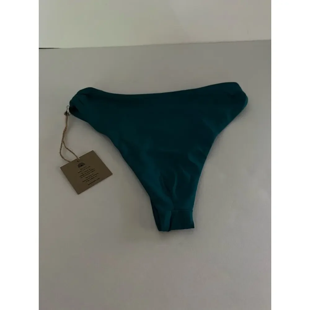 NWT Toast Swim Women's Signature Cinch- Bikini Bottom Deep Lake Size XS